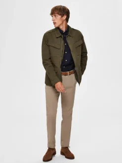 Selected Chinot Ja Kangashousut|Kaikki Housut Ja Farkut>Miesten Housut, Slim Miles Flex NOS