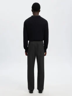 Selected Kaikki Housut Ja Farkut>miesten housut SLH196-Straight Robert String Pant, musta