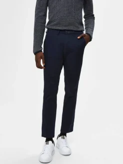 Selected Chinot Ja Kangashousut|Suorat Housut>Miesten Housut, Slim Miles Flex NOS