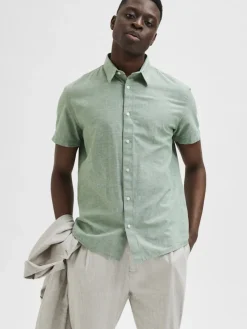Selected Kauluspaidat|Kaikki Paidat>Miesten Kauluspaita NEW LINEN SHIRT
