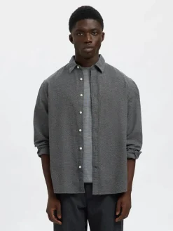 Selected Kauluspaidat|Kaikki Paidat>miesten kauluspaita, REG NOAH BRUSHED TWIST SHIRT