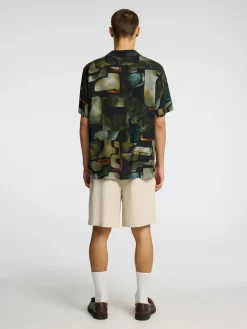 Selected Kauluspaidat|Kaikki Paidat>miesten kauluspaita, RELAX VERO SHIRT AOP Kuosi, Vihreä