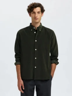 Selected Kauluspaidat|Kaikki Paidat>Miesten Kauluspaita K REG DANNI CORD BD LS SHIRT