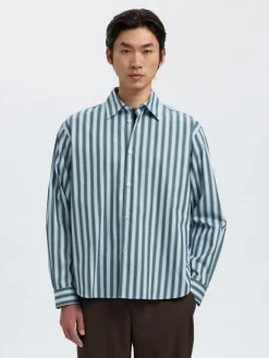 Selected Kauluspaidat|Kaikki Paidat>miesten kauluspaita, SLHRLXHENRIC STRIPE LS SHIRT