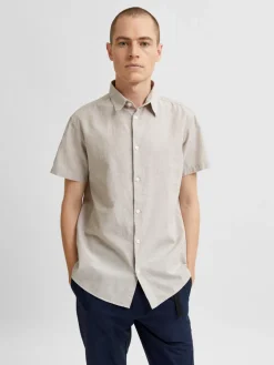 Selected Kauluspaidat|Kaikki Paidat>Miesten Kauluspaita NEW LINEN SHIRT