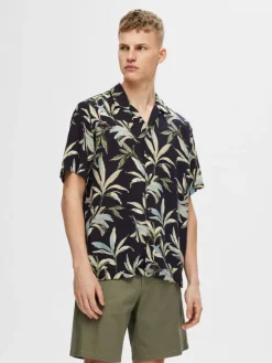 Selected Kauluspaidat|Kaikki Paidat>miesten kauluspaita, REGNOA SS RESORT Sininen Kuosi