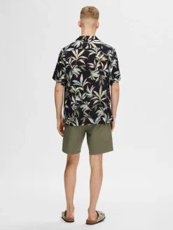 Selected Kauluspaidat|Kaikki Paidat>miesten kauluspaita, REGNOA SS RESORT Sininen Kuosi