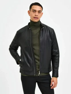 Selected Kevättakit|Nahkatakit>miesten nahkatakki, ARCHIVE CLASSIC LEATHER JACKET