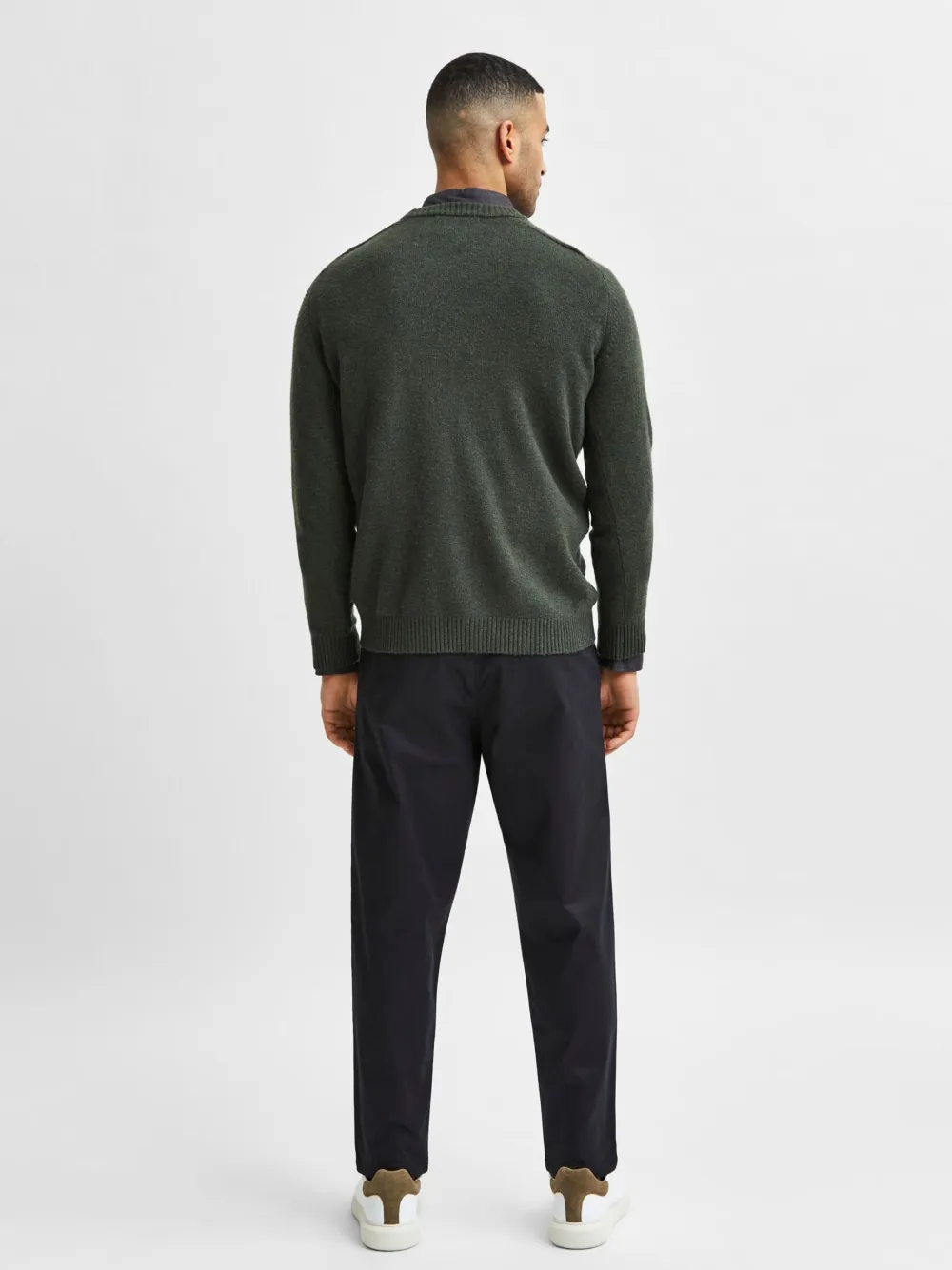 Selected Neulepuserot|Kaikki Neuleet>Miesten Neule, Coban Lambs Nos Armeijanvihreä