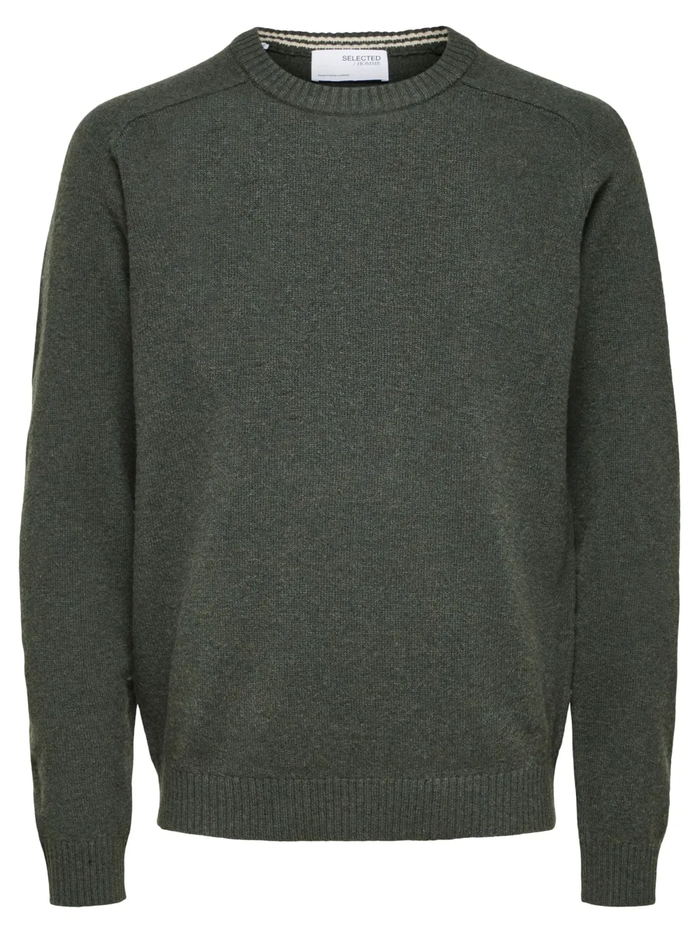 Selected Neulepuserot|Kaikki Neuleet>Miesten Neule, Coban Lambs Nos Armeijanvihreä