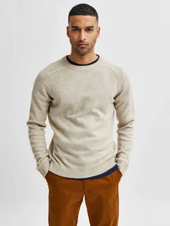 Selected Neulepuserot|Kaikki Neuleet>Miesten Neule, Coban Lambs Nos Luonnonvalkoinen