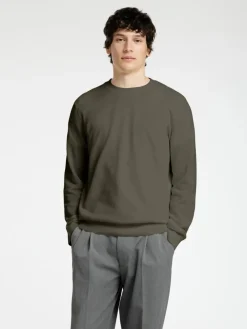 Selected Neulepuserot|Kaikki Neuleet>miesten neule, MORA LS KNIT STRUCTURE CREW NECK