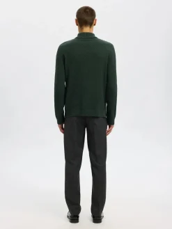 Selected Neulepuserot|Kaikki Neuleet>miesten neulepusero, TREVOR LS KNIT STRUCTURE ROLL NECK