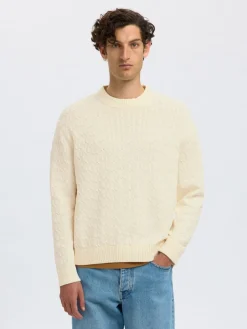 Selected Neulepuserot|Kaikki Neuleet>miesten neulepusero, K PHILIP LS KNIT RELAXED CREW NECK