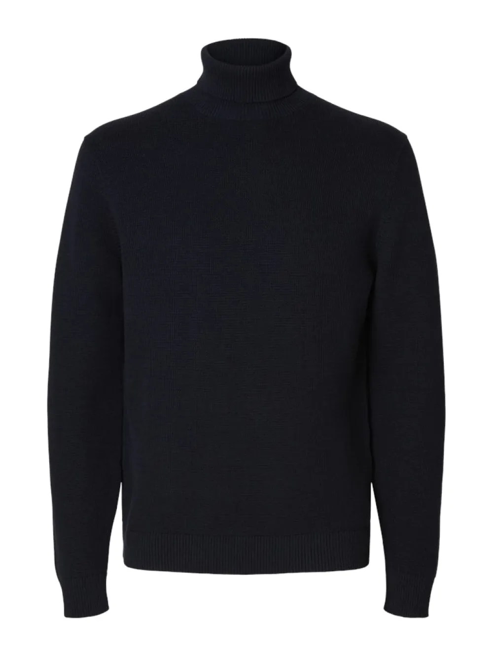 Selected Neulepuserot|Kaikki Neuleet>miesten neulepusero K DANE LS KNIT STRUCTURE ROLLNECK NOS,