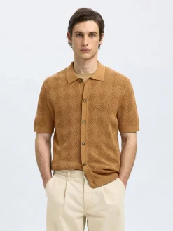 Selected Pikeepaidat|Kaikki Paidat>miesten paita, ARCO SS KNIT STRUCTURE POLO