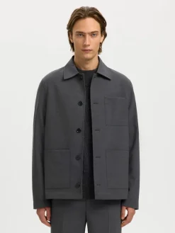 Selected Paitatakit|Kaikki Paidat>miesten paitatakki SLHRELAX-MAGS HYBRID OVERSHIRT BLAZER EX,