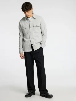 Selected Paitatakit|Kaikki Paidat>Miesten Paitatakki Jackie Sweat Jacket Vaaleanharmaa