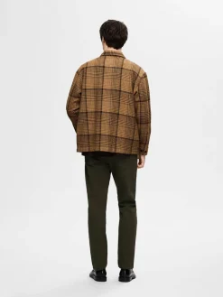 Selected Paitatakit|Kaikki Paidat>Miesten Paitatakki, BOXY HOUNDSTOOTH BIG CHECK OVERSHIRT
