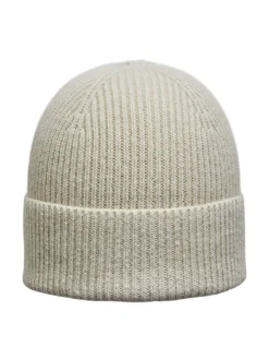 Selected Pipot|Kaikki Päähineet>Miesten Pipo, K MASON MERINO BEANIE Luonnonvalkoinen