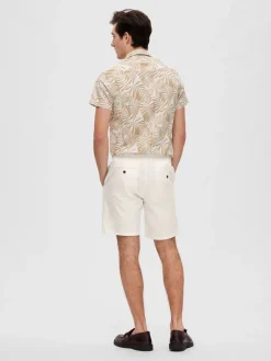 Selected Shortsit|Kaikki Housut Ja Farkut>miesten shortsit, COMFORT BRODY LINEN SHORTS