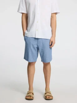 Selected Shortsit|Kaikki Housut Ja Farkut>miesten shortsit, COMFORT BRODY LINEN SHORTS