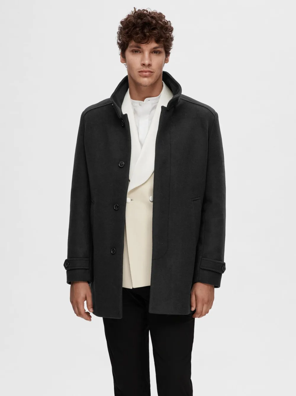 Selected Talvitakit|Kevättakit>Miesten Takki, REUBEN WOOL COAT