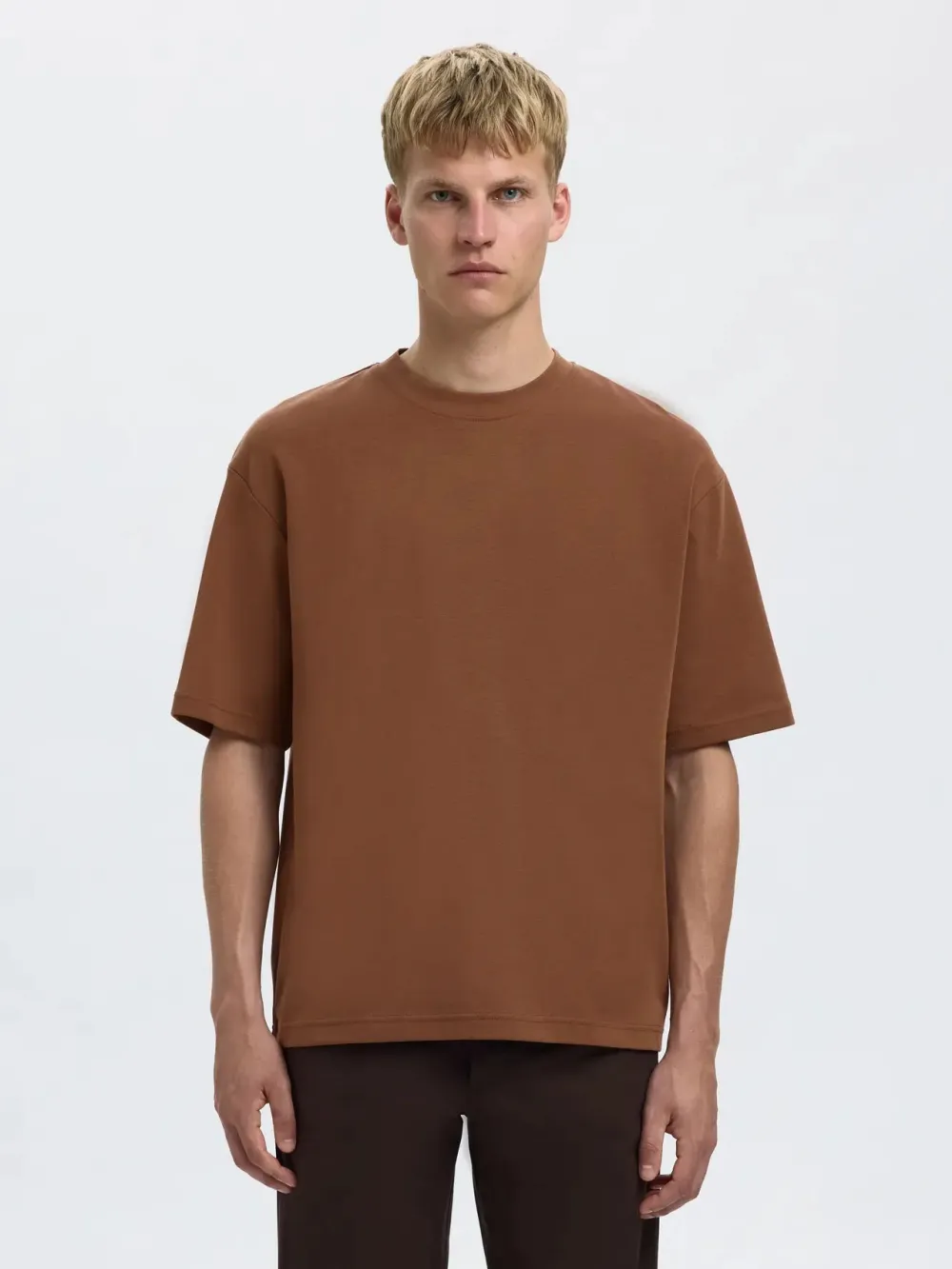 Selected T-Paidat|Kaikki Paidat>miesten t-paita, LOOSE OSCAR SS O-NECK
