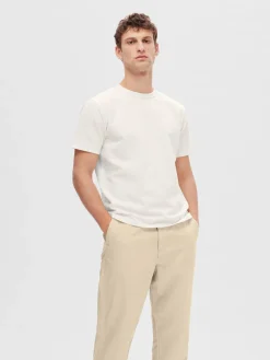 Selected T-Paidat|Kaikki Paidat>miesten t-paita, SANDER SEERSUCKER SS O-NECK