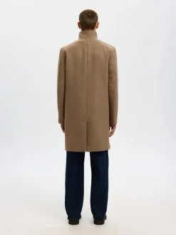 Selected Talvitakit|Kevättakit>miesten villakangastakki, SLHRAINAR WOOL BLEND COAT