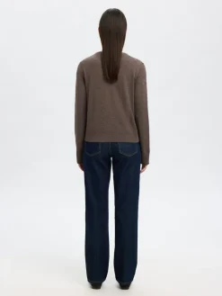 Selected Femme Neuletakit|Kaikki Neuleet>Selected naisten neuletakki, SLFTHEA LS KNIT MERINO CARDIGAN NOOS