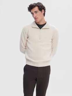 Selected Neulepuserot|Kaikki Neuleet>neule, AXEL LS KNIT HALF ZIP