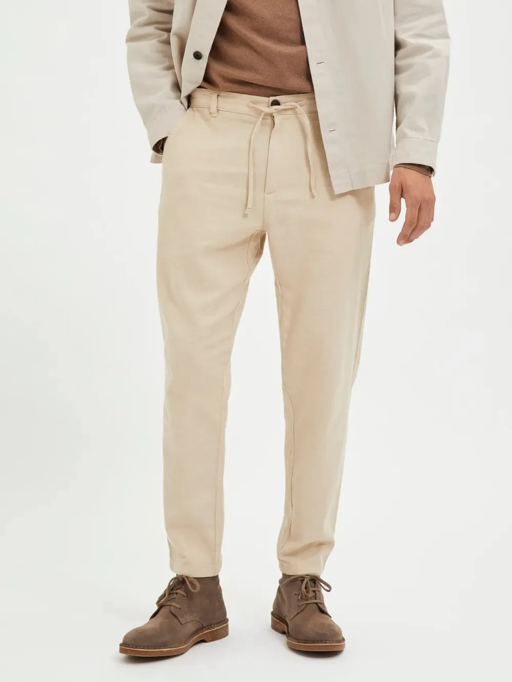 Selected Chinot Ja Kangashousut|Kaikki Housut Ja Farkut>pellavahousut, SLIM TAPE BRODY LINEN PANT