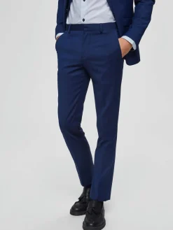 Selected Suorat Housut|Kaikki Housut Ja Farkut>puvunhousut, BILL BLUE SUIT TROUSER Indigo