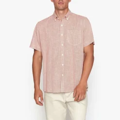 Signal Kauluspaidat|Kaikki Paidat>miesten kauluspaita, PITT STRUCTURE Punainen Kuosi