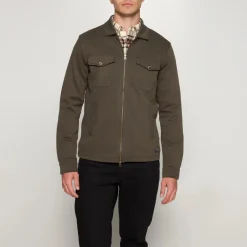 Signal Paitatakit|Kaikki Paidat>miesten paita, BERTLE ZIP OVERSHIRT Armeijanvihreä