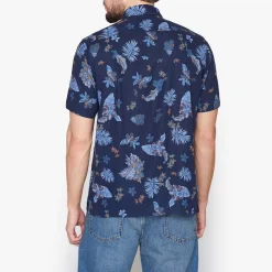 Signal Pikeepaidat|Kaikki Paidat>miesten pikeepaita, TRAMP PRINT COTTON LINEN