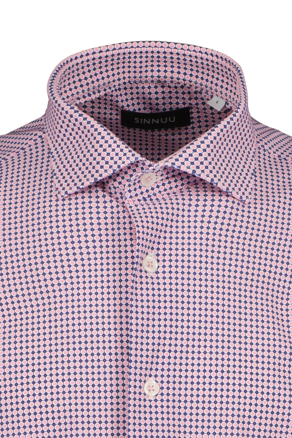 Sinnuu Kauluspaidat|Kaikki Paidat>Miesten Kauluspaita, Performance Shirt SS TRA08-03 Kuosi, Punainen