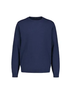 Sinnuu Neulepuserot|Kaikki Neuleet>Miesten Neule CREW FINE MERINO WOOL MADE IN ITALY Indigo