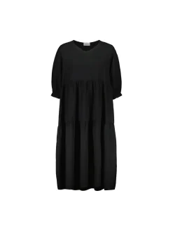 Sinnuu Mekot|Kaikki Mekot Ja Hameet>Naisten Mekko LINEN DRESS 3/4 FRILL