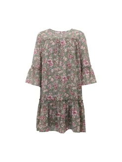 S.T.I Mekot|Kaikki Mekot Ja Hameet>naisten mekko, ISABELLA DRESS Vihreä Kuosi