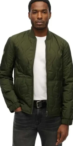 Superdry Kevättakit|Tikkitakit>miesten takki, SURPLUS QUILTED LINER JACKET Armeijanvihreä