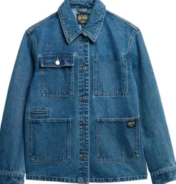 Superdry Kevättakit|Farkkutakit>naisten farkkutakki, Denim Chore Jacket Indigo
