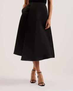 Ted Baker Hameet|Kaikki Mekot Ja Hameet>Naisten Hame, ERVA ASYMMETRIC SATIN WRAP MIDI SKIRT