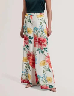 Ted Baker Suorat Housut Ja Kangashousut|Kaikki Housut Ja Farkut>naisten housut, NYMPHAT Printed Trouser
