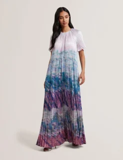 Ted Baker Mekot|Kaikki Mekot Ja Hameet>naisten maximekko, DEELIAA Short Sleeve Pleated Maxi Dress i