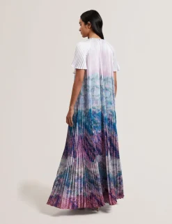 Ted Baker Mekot|Kaikki Mekot Ja Hameet>naisten maximekko, DEELIAA Short Sleeve Pleated Maxi Dress i