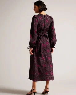 Ted Baker Mekot|Kaikki Mekot Ja Hameet>Naisten Midimekko, MERLISA DRESS Punainen Kuosi