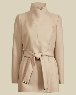 Ted Baker Talvitakit|Villakangastakit>Naisten Villakangastakki, Rosess Short Wool Wrap Coat