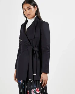 Ted Baker Talvitakit|Villakangastakit>Naisten Villakangastakki, Rosess Short Wool Wrap Coat